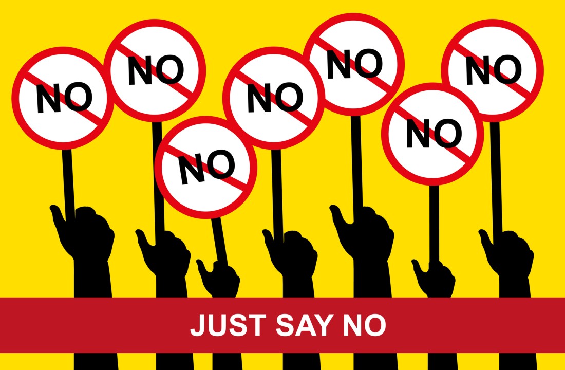 just say no