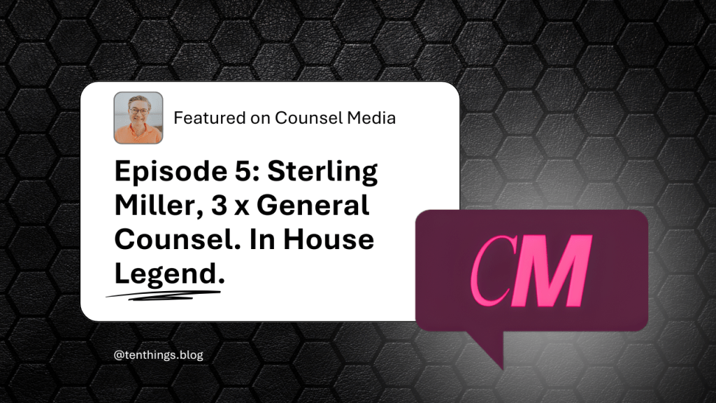 counsel media podcast featuring Sterling Miller